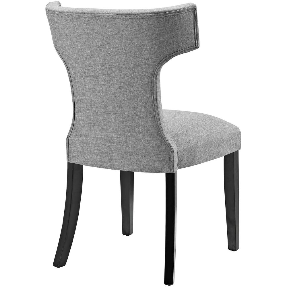 Curve Dining Side Chair Fabric Set of 2. Picture 6