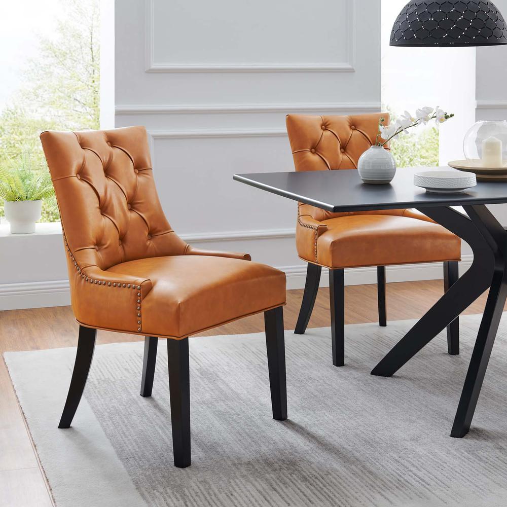 Regent Dining Side Chair Vinyl Set of 2. Picture 9