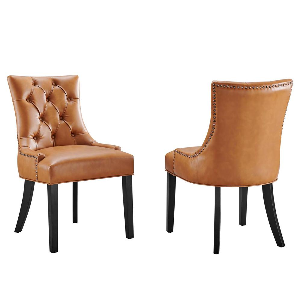 Regent Dining Side Chair Vinyl Set of 2. Picture 1