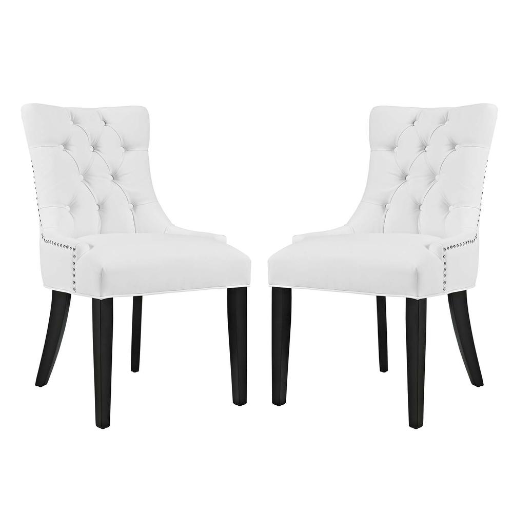 Regent Dining Side Chair Vinyl Set of 2. Picture 1