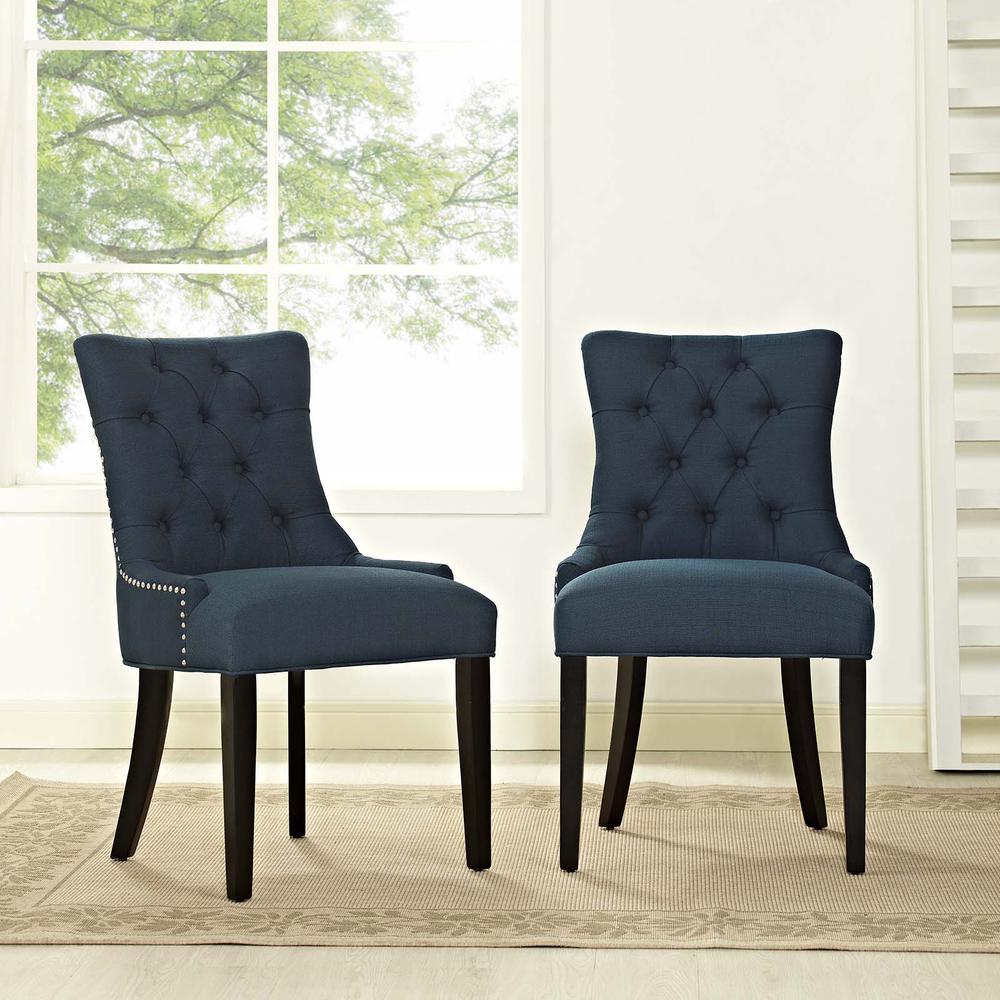 Regent Dining Side Chair Fabric Set of 2. Picture 6