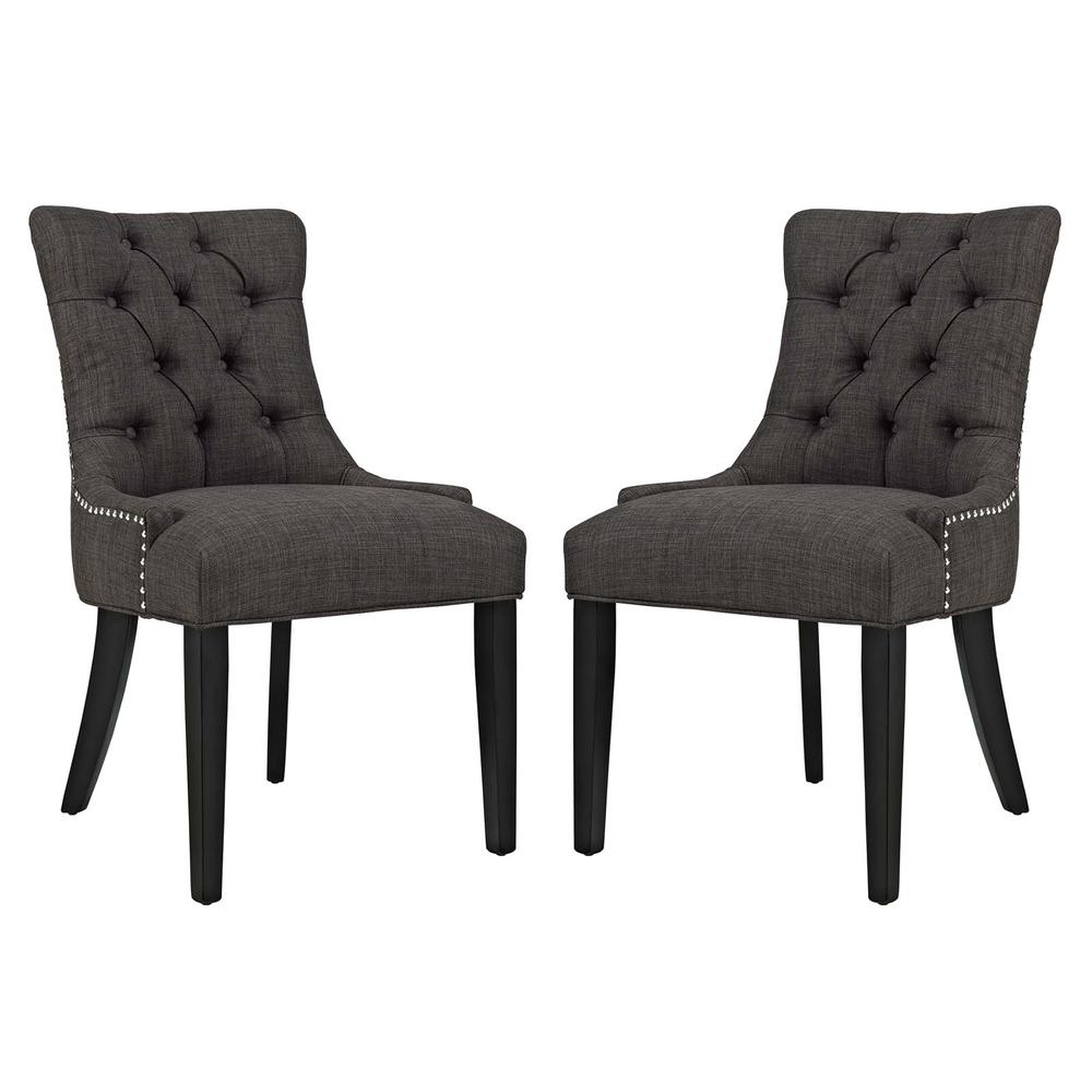 Regent Dining Side Chair Fabric Set of 2. Picture 1