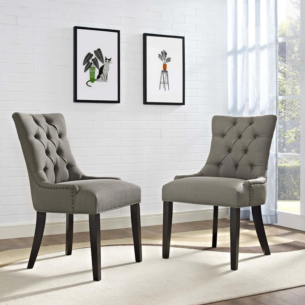 Regent Dining Side Chair Fabric Set of 2. Picture 5