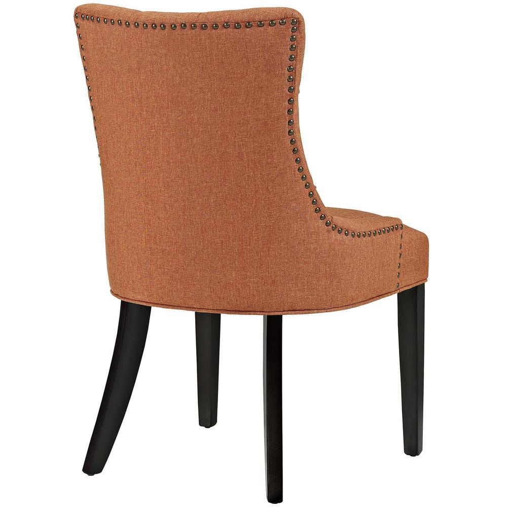 Regent Dining Side Chair Fabric Set of 2 - Orange EEI-2743-ORA-SET. Picture 4