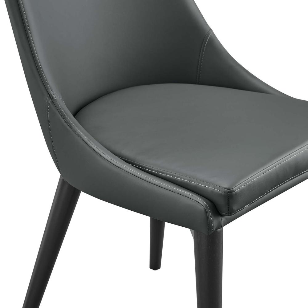 Viscount Dining Side Chair Vinyl Set of 2. Picture 3