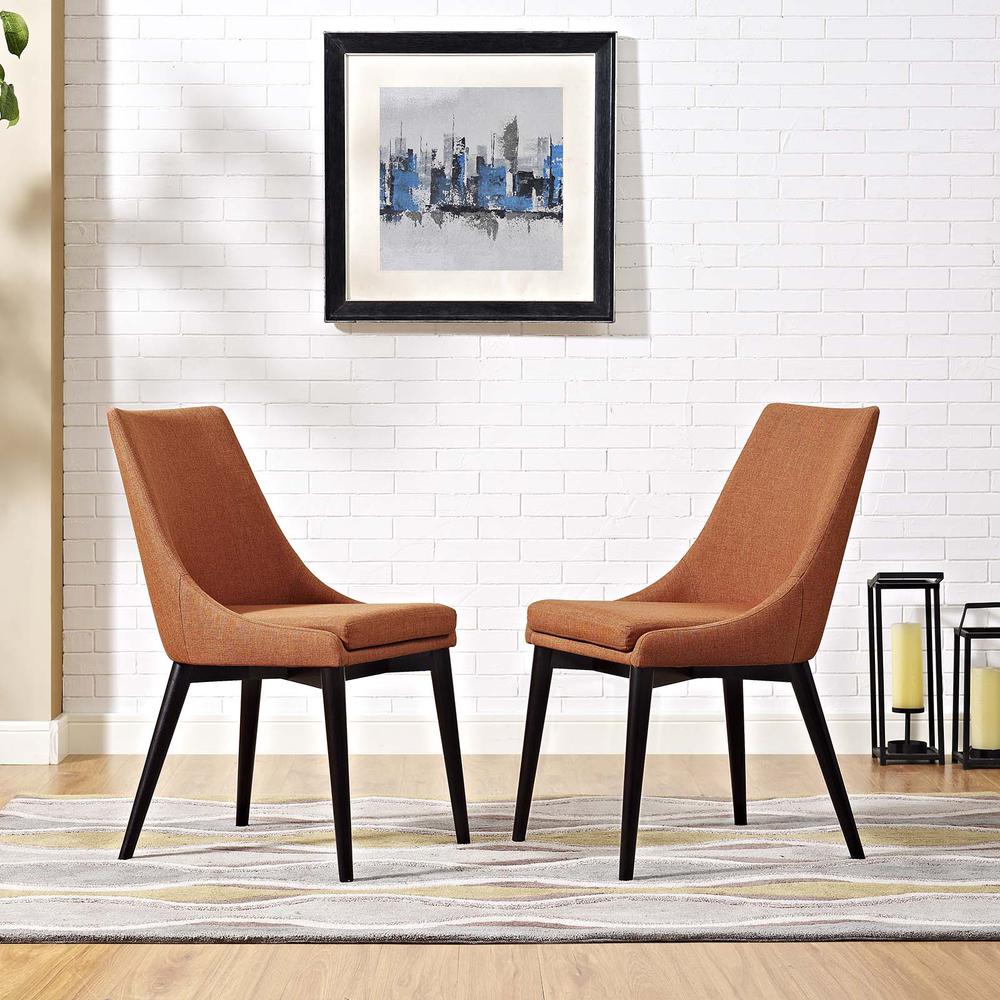 Viscount Dining Side Chair Fabric Set of 2. Picture 5