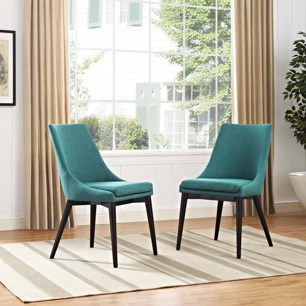 Viscount Dining Side Chair Fabric Set of 2. Picture 5