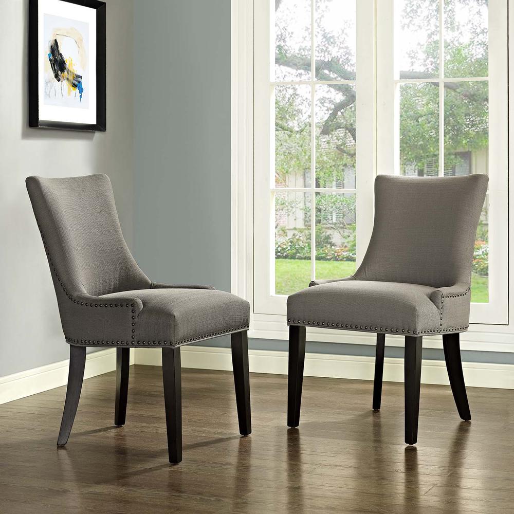 Marquis Dining Side Chair Fabric Set of 2. Picture 6