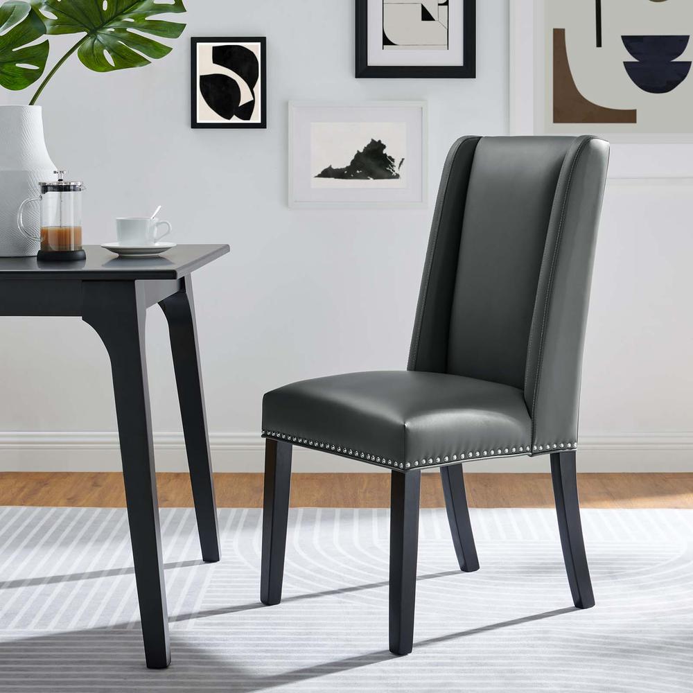 Baron Dining Chair Vinyl Set of 2. Picture 8