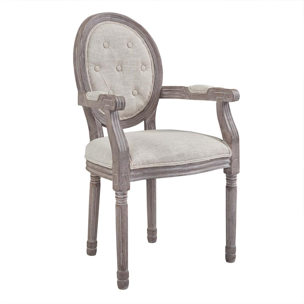 Arise Vintage French Upholstered Fabric Dining Armchair. The main picture.