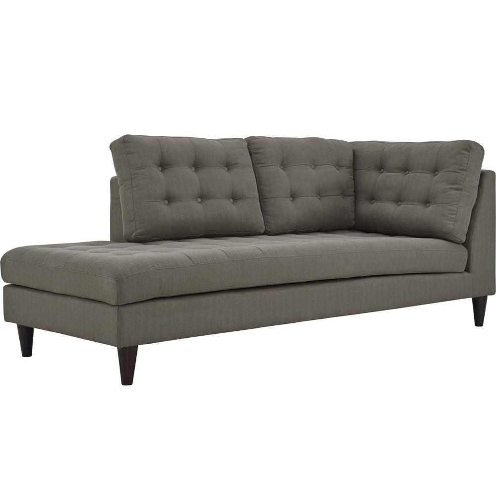 Empress 2 Piece Upholstered Fabric Left Facing Bumper Sectional. Picture 6