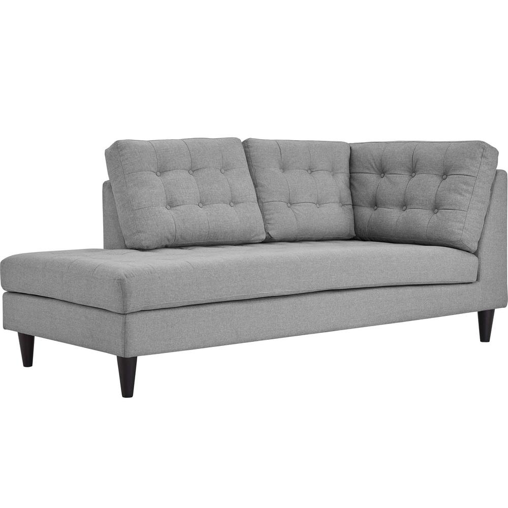 Empress 2 Piece Upholstered Fabric Left Facing Bumper Sectional. Picture 6