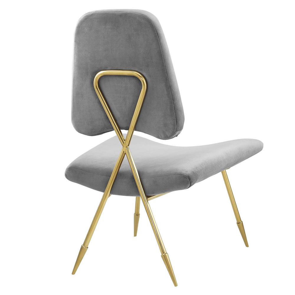 Ponder Upholstered Velvet Lounge Chair. Picture 4