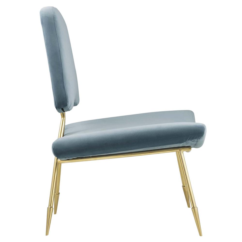 Ponder Performance Velvet Lounge Chair. Picture 2