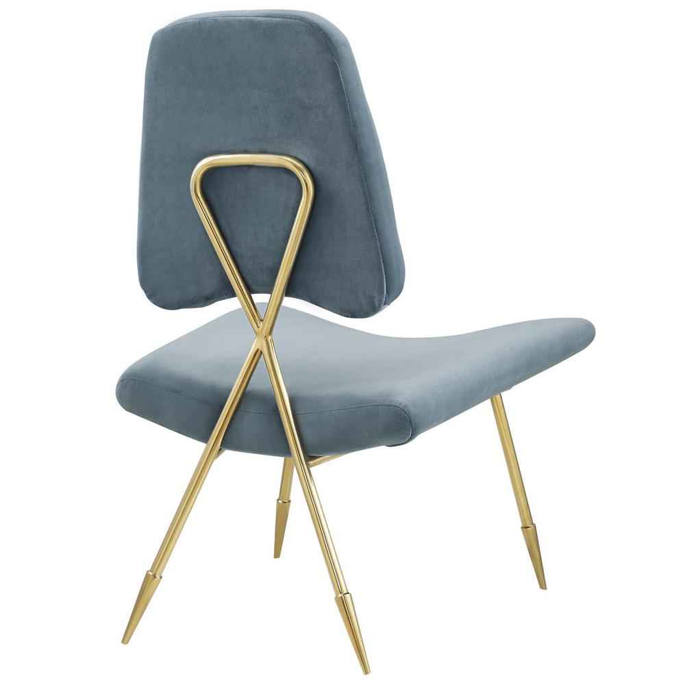 Ponder Upholstered Velvet Lounge Chair. Picture 4