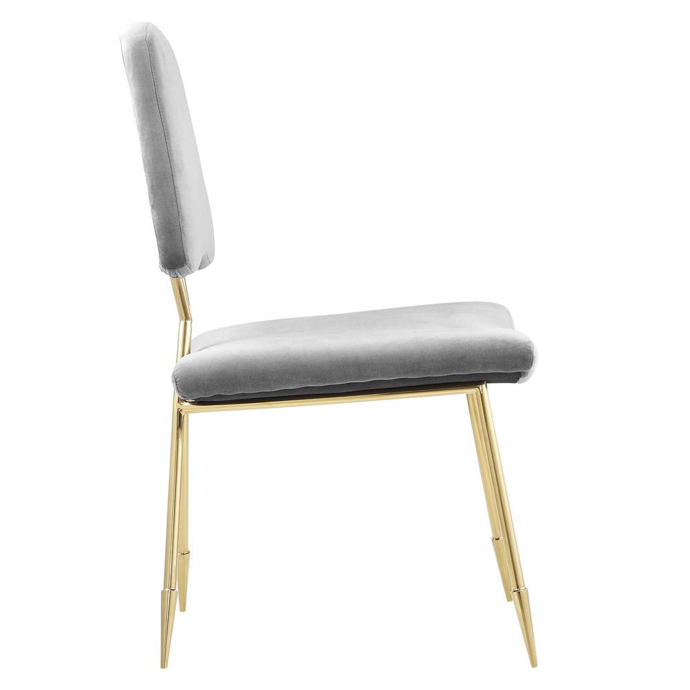 Ponder Upholstered Velvet Accent Chair. Picture 3
