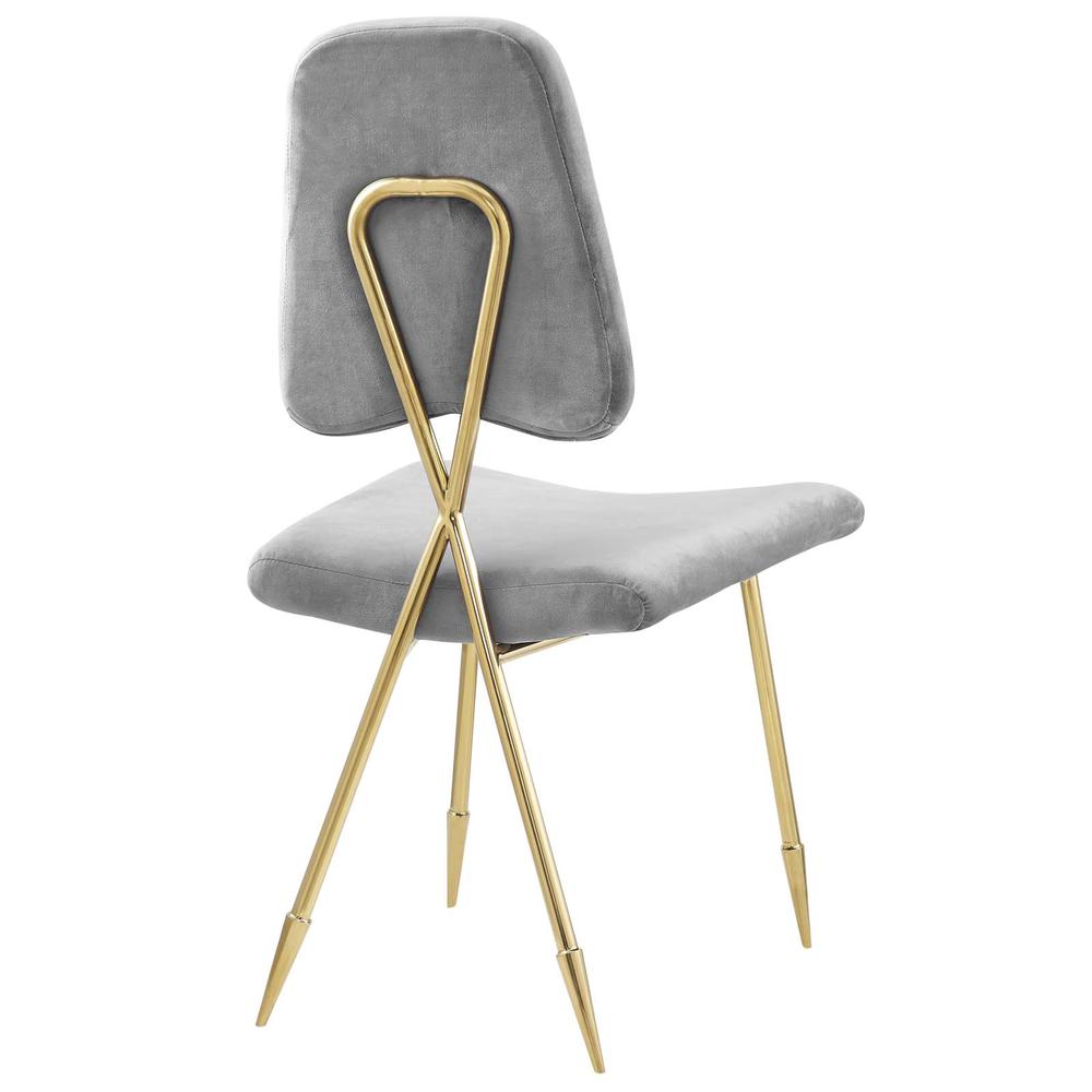 Ponder Upholstered Velvet Accent Chair. Picture 4