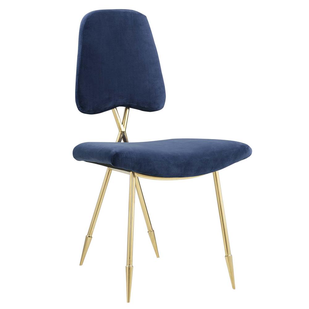 Ponder Upholstered Velvet Accent Chair. Picture 1