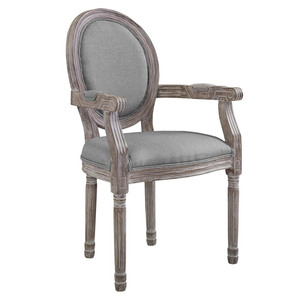 Emanate Vintage French Upholstered Fabric Dining Armchair. The main picture.