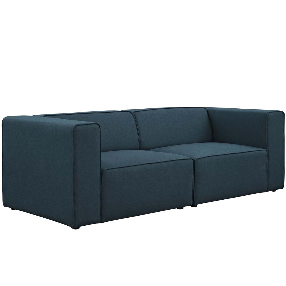 Mingle 2 Piece Upholstered Fabric Sectional Sofa Set. Picture 2