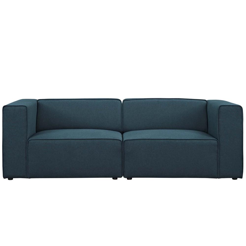 Mingle 2 Piece Upholstered Fabric Sectional Sofa Set. Picture 4