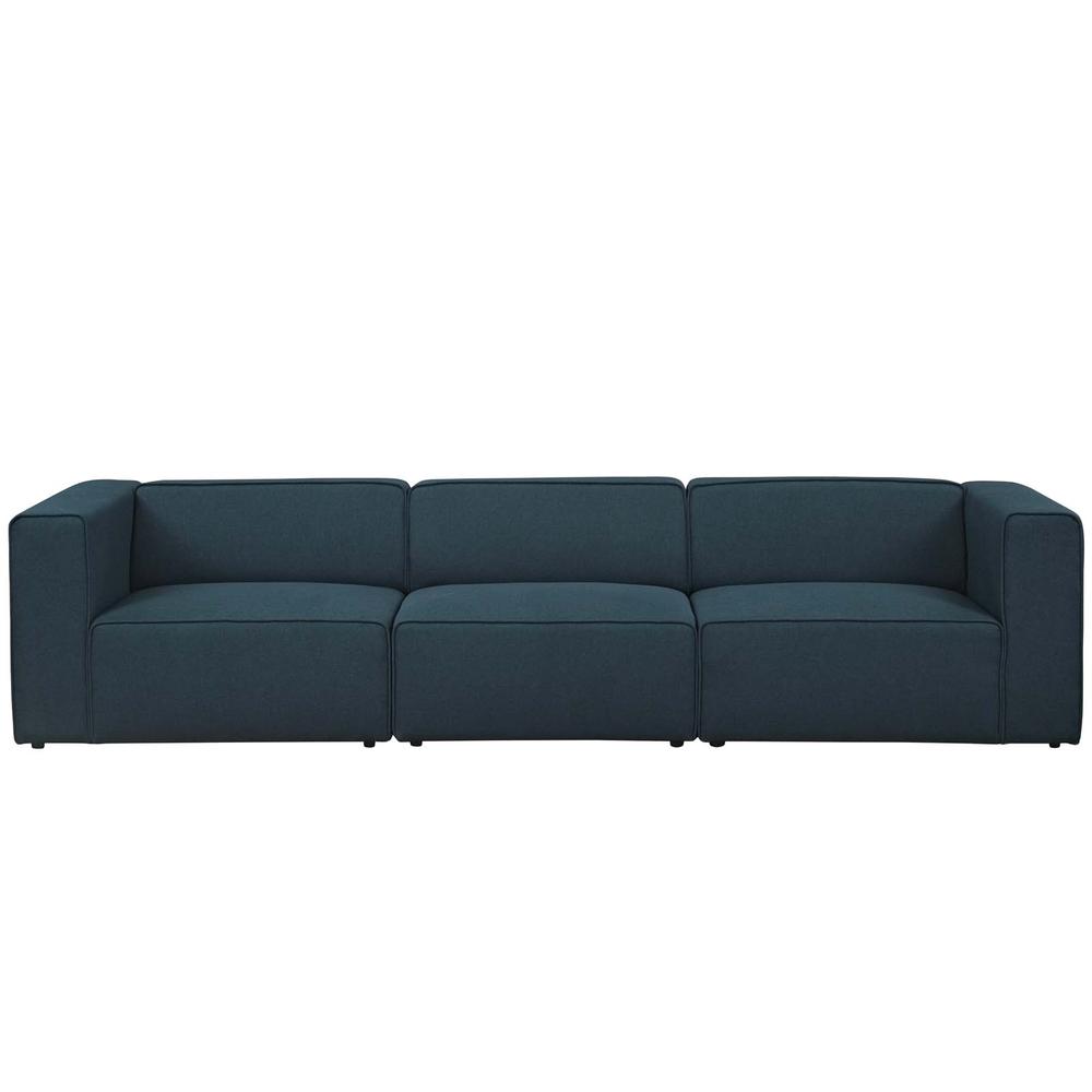 Mingle 3 Piece Upholstered Fabric Sectional Sofa Set. Picture 3