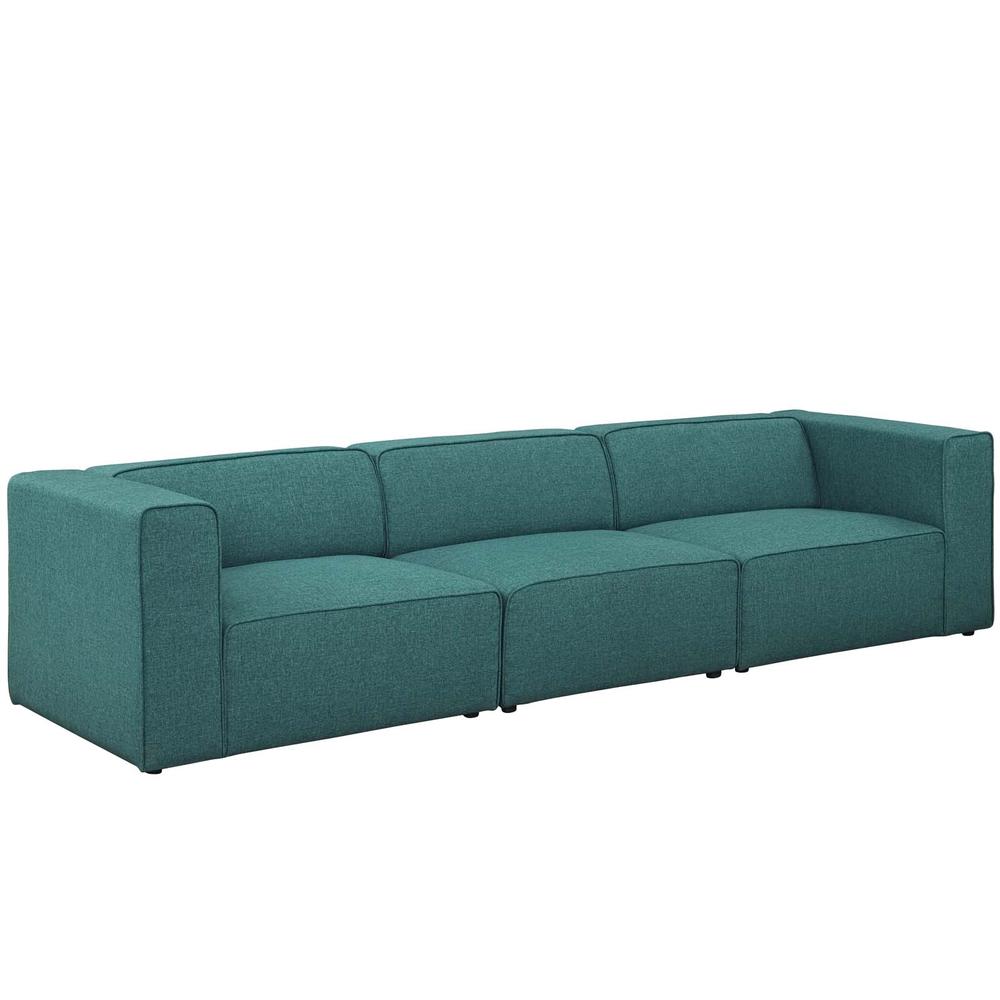 Mingle 3 Piece Upholstered Fabric Sectional Sofa Set. Picture 1