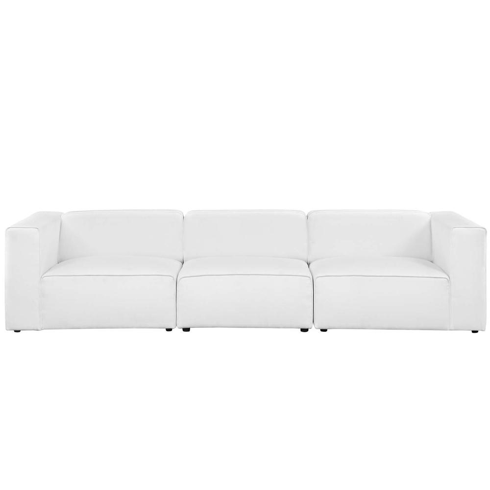Mingle 3 Piece Upholstered Fabric Sectional Sofa Set. Picture 4