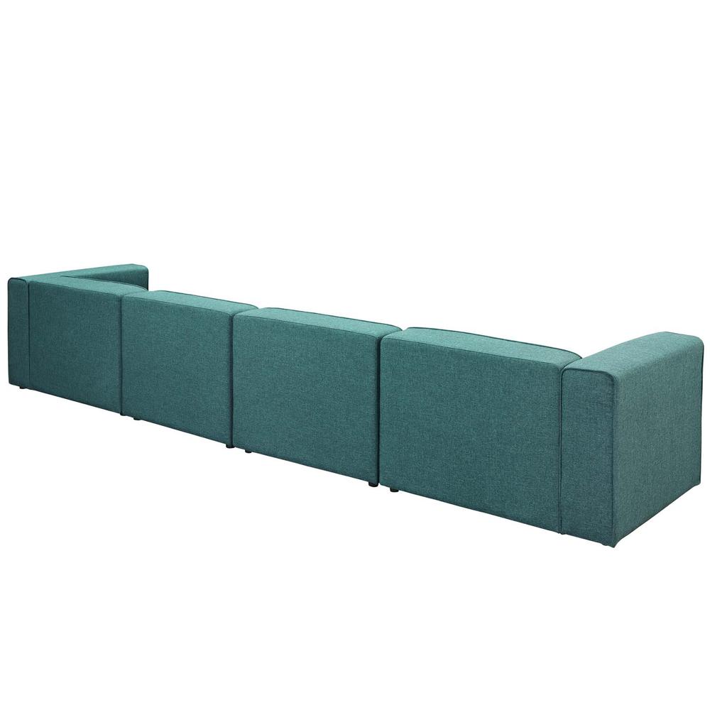 Mingle 4 Piece Upholstered Fabric Sectional Sofa Set. Picture 2