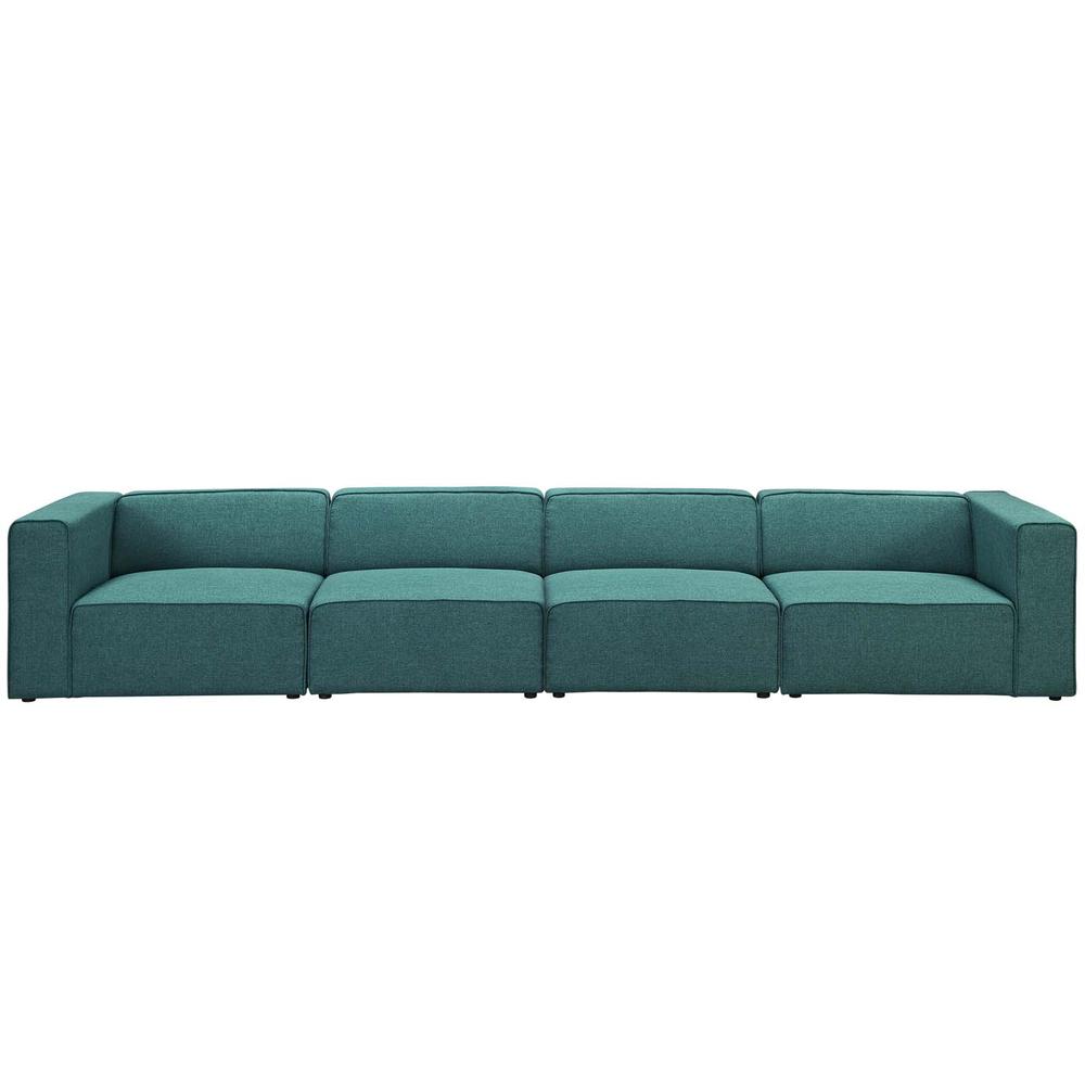 Mingle 4 Piece Upholstered Fabric Sectional Sofa Set. Picture 3