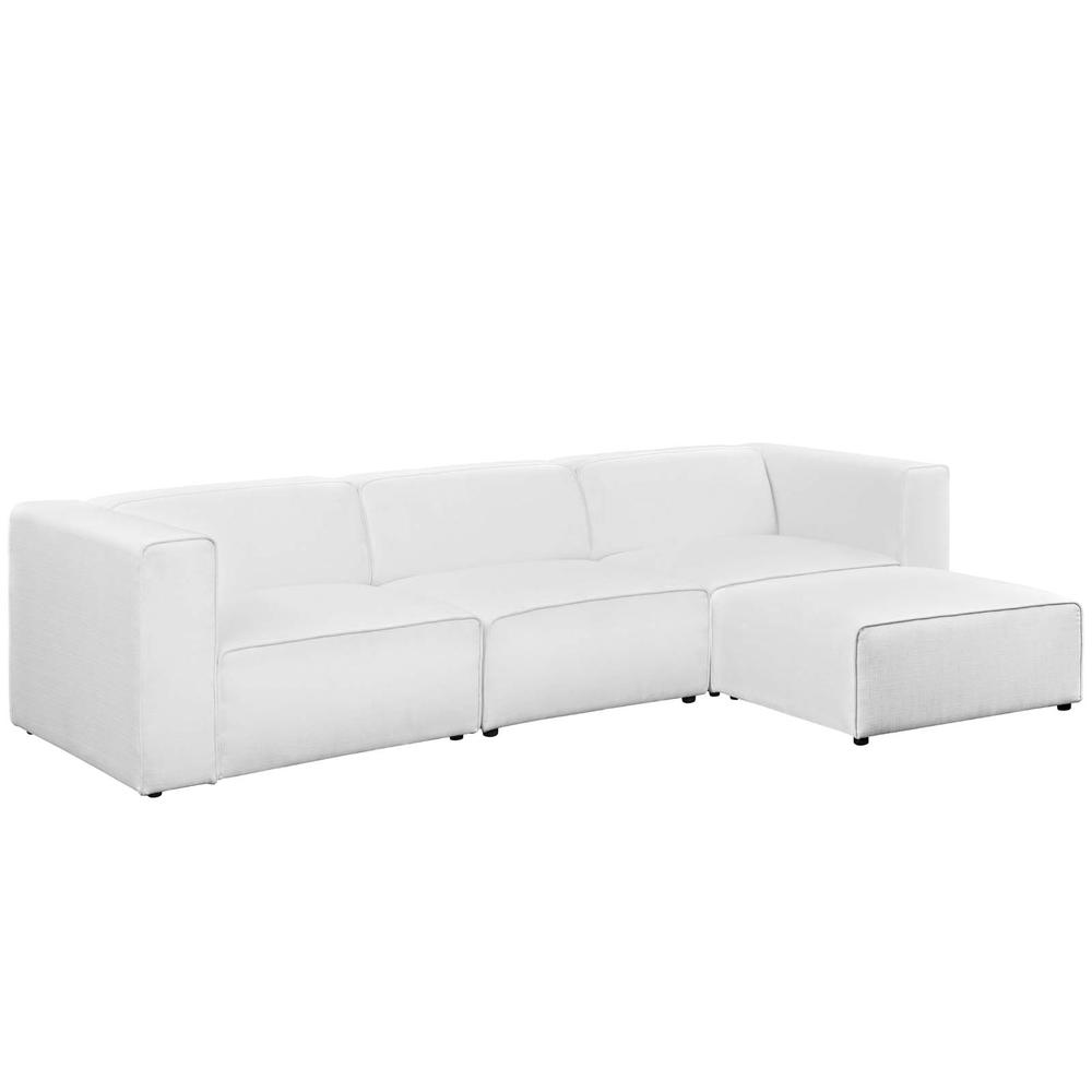 Mingle 4 Piece Upholstered Fabric Sectional Sofa Set. Picture 1