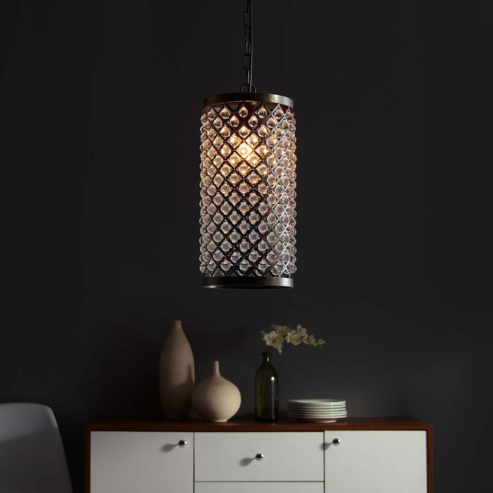 Reflect Glass and Metal Pendant Chandelier -  EEI-2887. Picture 5