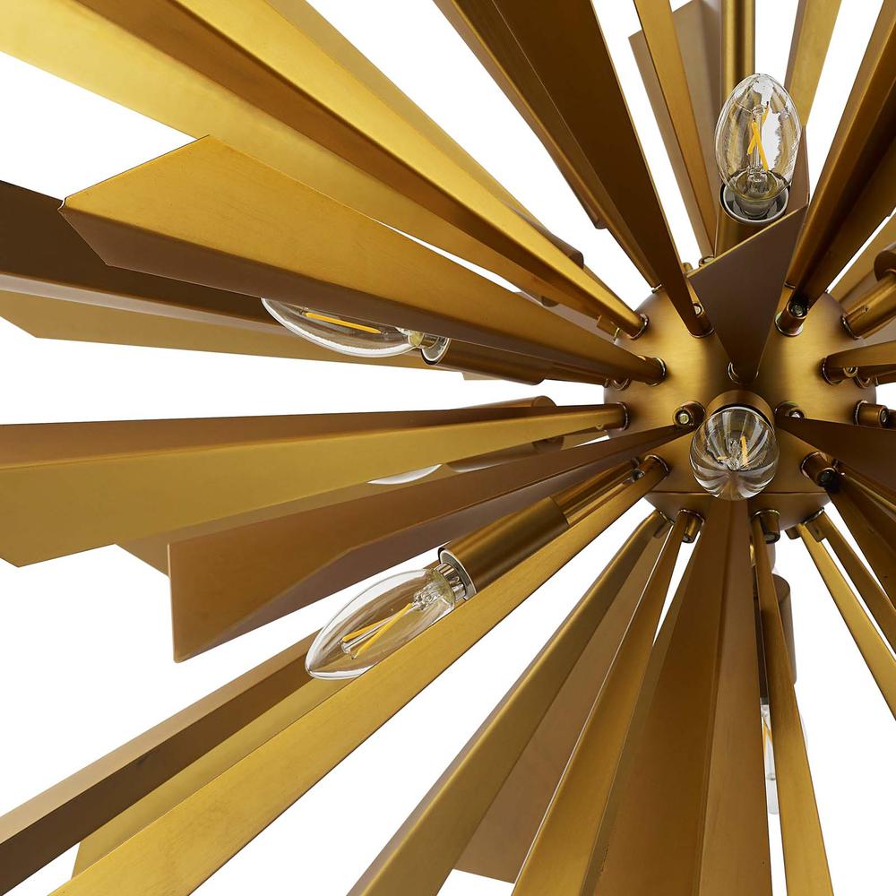 Pervade Brass Pendant Light Chandelier. Picture 3