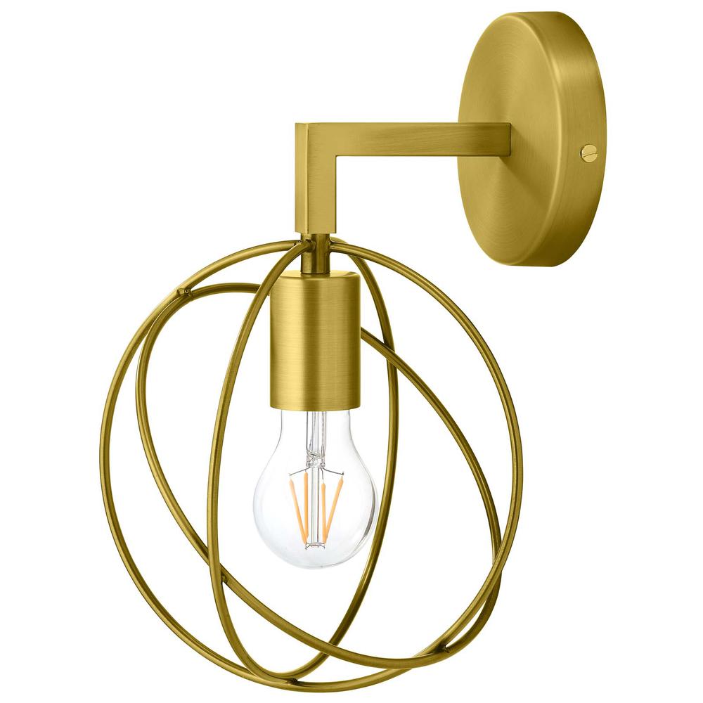 Perimeter Brass Wall Sconce Light Fixture. Picture 1