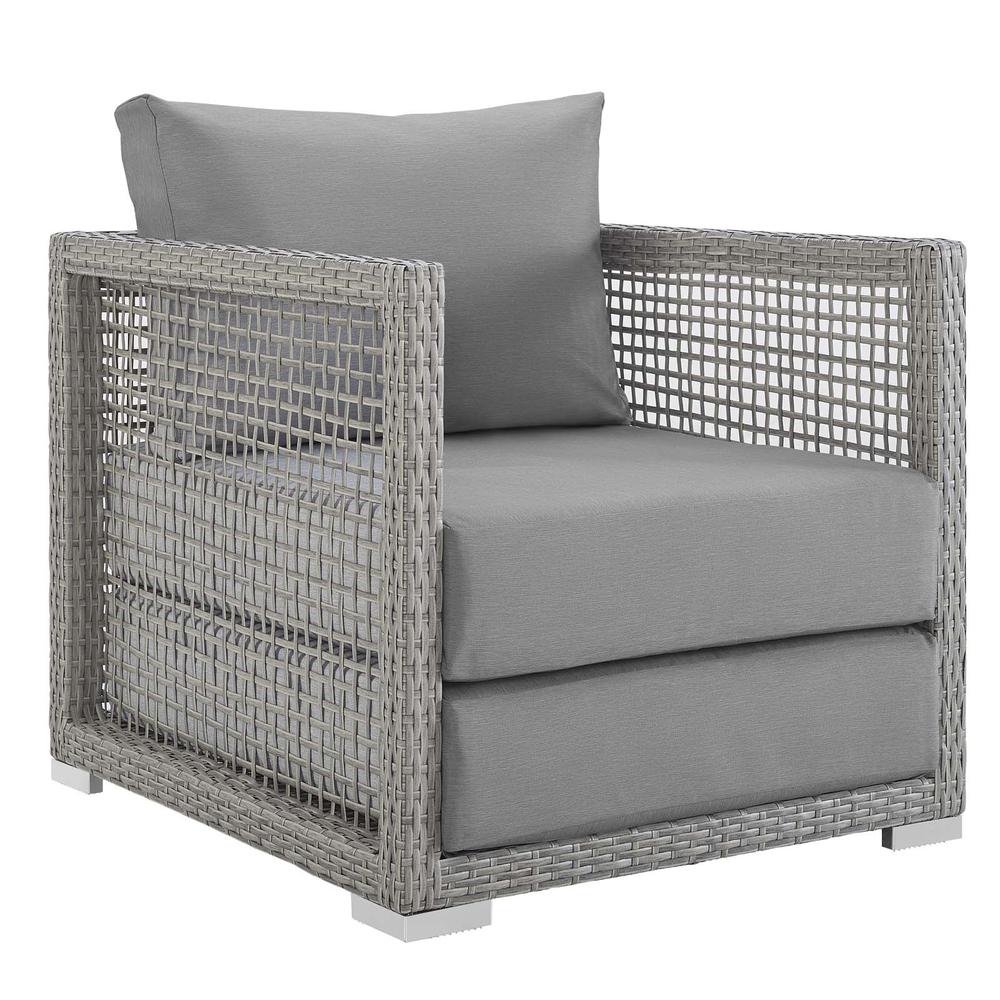 Aura Rattan Outdoor Patio Armchair. The main picture.