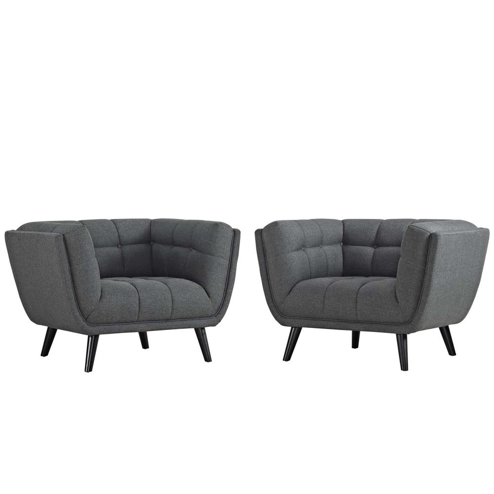 Bestow 2 Piece Upholstered Fabric Armchair Set. The main picture.