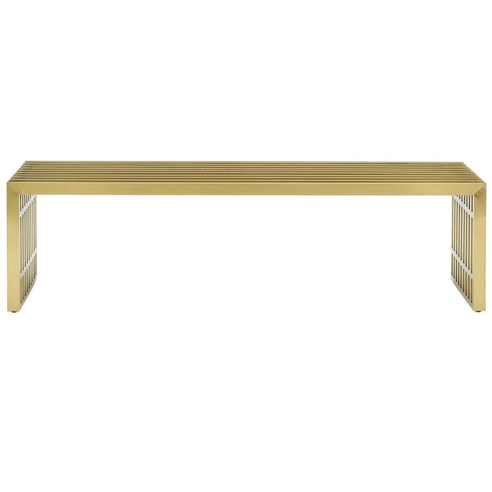 Gridiron Large Stainless Steel Bench. Picture 3