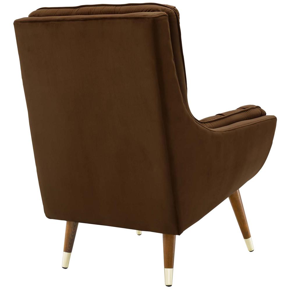 Suggest Button Tufted Performance Velvet Lounge Chair. Picture 2