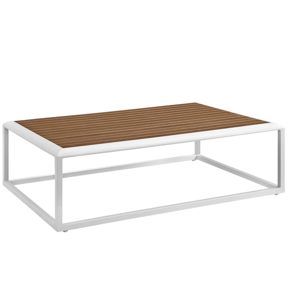 Stance Outdoor Patio Aluminum Coffee Table. Picture 1