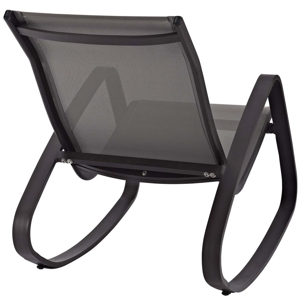 Traveler Rocking Outdoor Patio Mesh Sling Lounge Chair. Picture 3