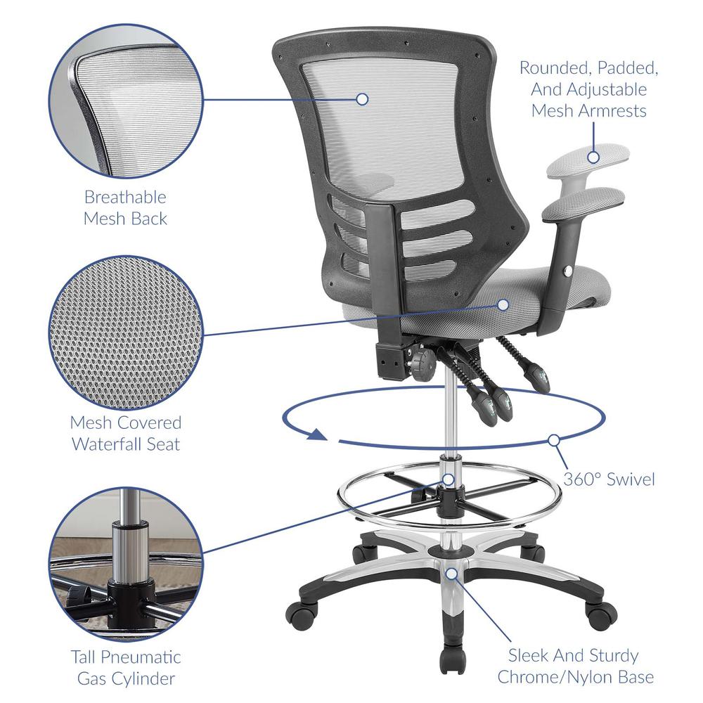 Calibrate Mesh Drafting Chair. Picture 4