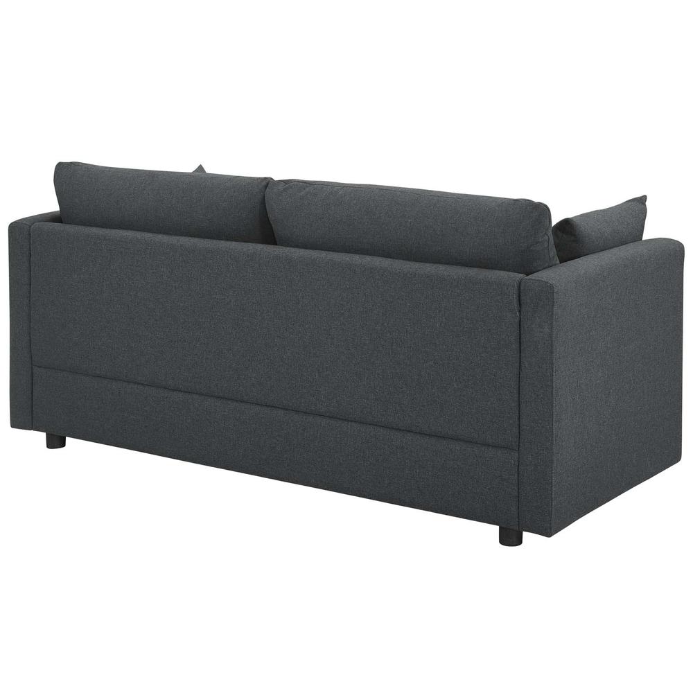 Activate Upholstered Fabric Sofa - Gray EEI-3044-GRY. Picture 3
