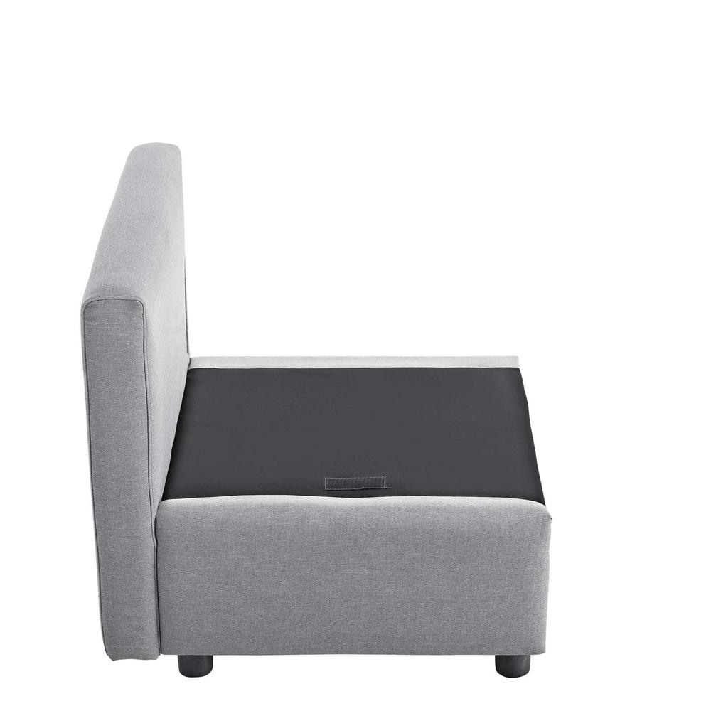 Activate Upholstered Fabric Armchair - Light Gray EEI-3045-LGR. Picture 6