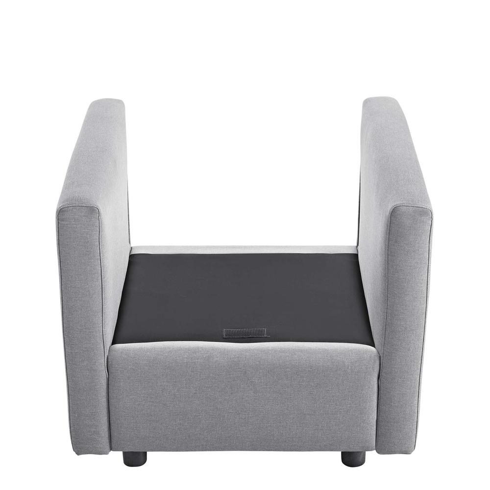 Activate Upholstered Fabric Armchair - Light Gray EEI-3045-LGR. Picture 7