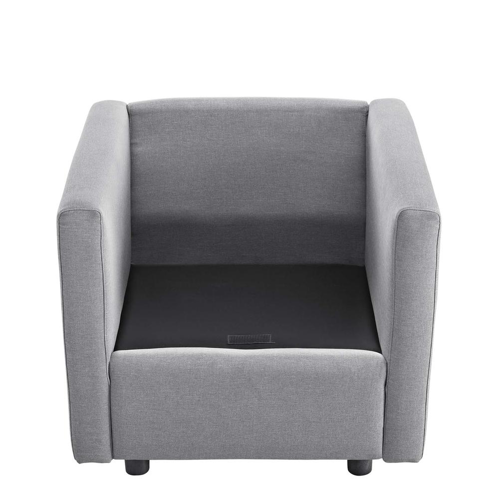 Activate Upholstered Fabric Armchair - Light Gray EEI-3045-LGR. Picture 8