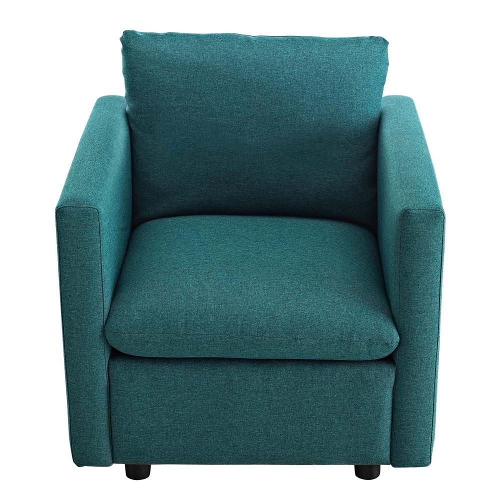 Activate Upholstered Fabric Armchair - Teal EEI-3045-TEA. Picture 9