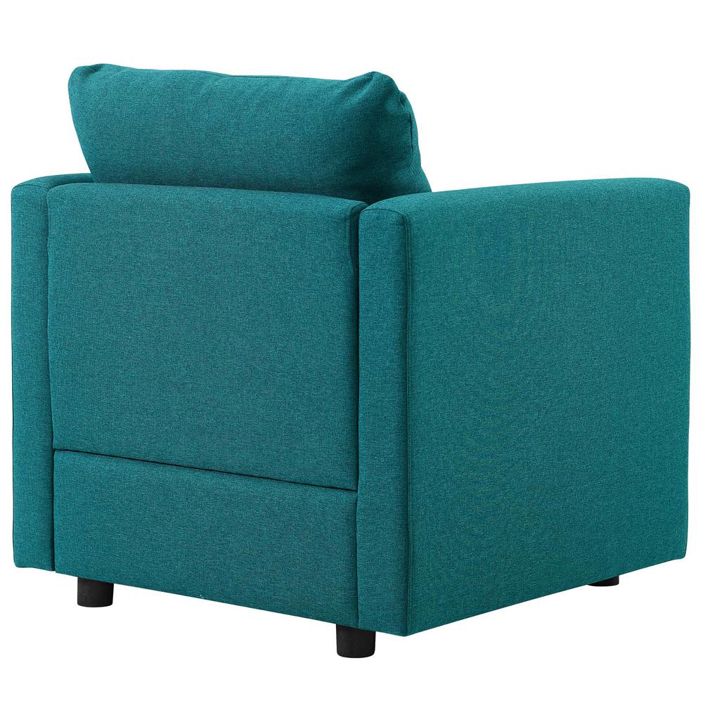 Activate Upholstered Fabric Armchair - Teal EEI-3045-TEA. Picture 3