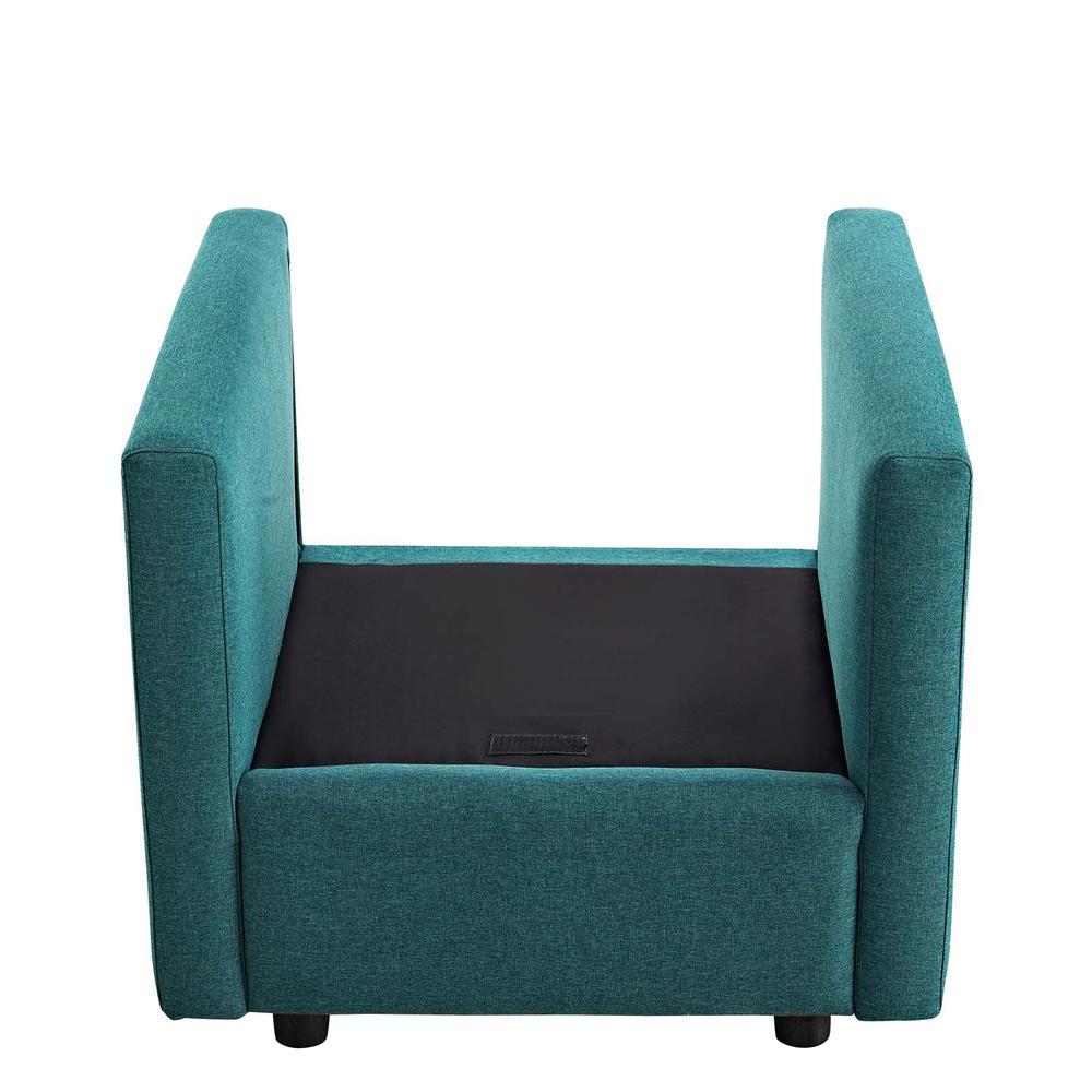 Activate Upholstered Fabric Armchair - Teal EEI-3045-TEA. Picture 7