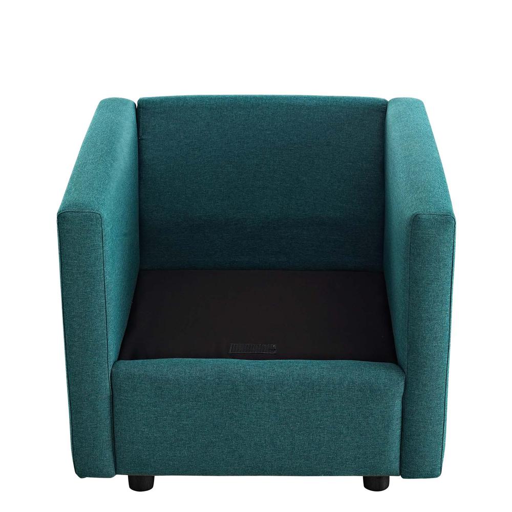 Activate Upholstered Fabric Armchair - Teal EEI-3045-TEA. Picture 8