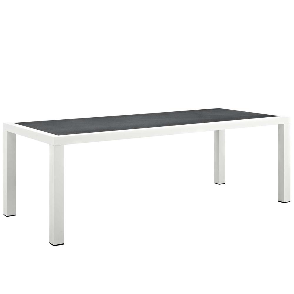 Stance 90.5" Outdoor Patio Aluminum Dining Table. Picture 1